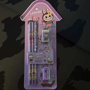 Labubu Kids Stationery Set - Purple